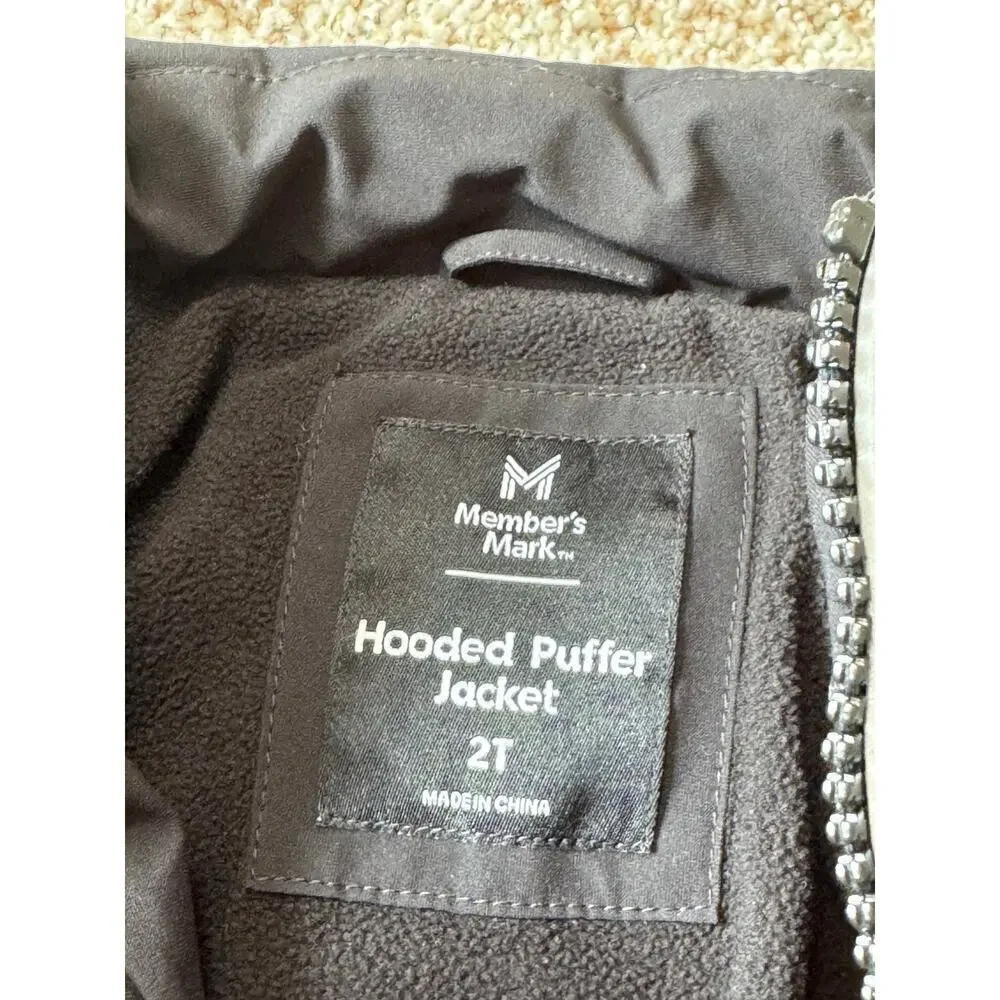 Members Mark Boys winter jacket, size 2T; Black